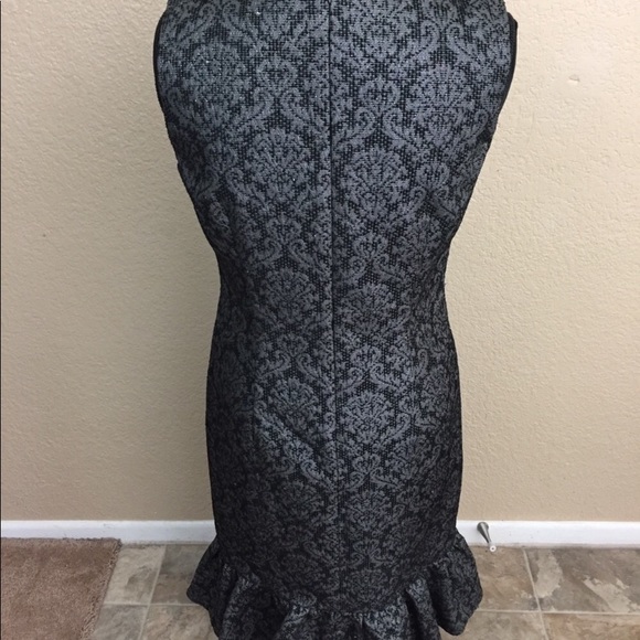 SALE
 Adrienne Vittadini Brocade Ruffle Dress E19 - Picture 3 of 8